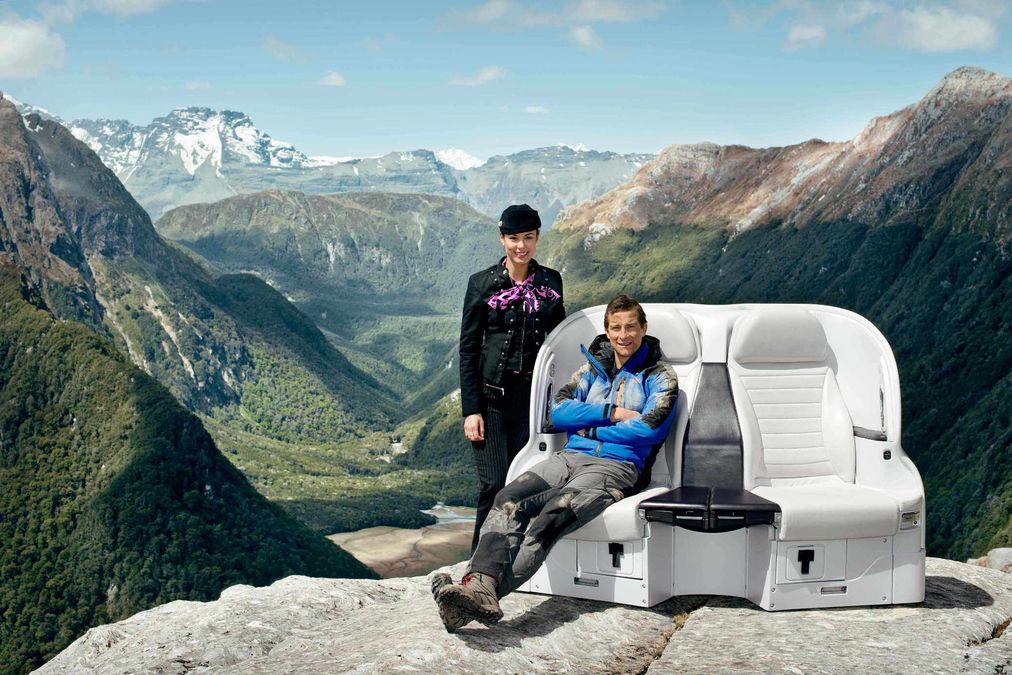 Watch Bear Grylls in latest Air New Zealand safety video